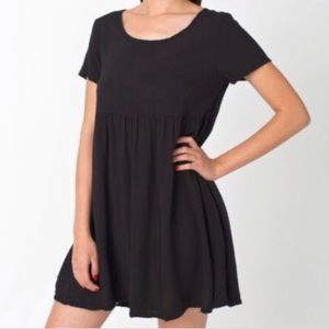 American Apparel Black Babydoll Dress